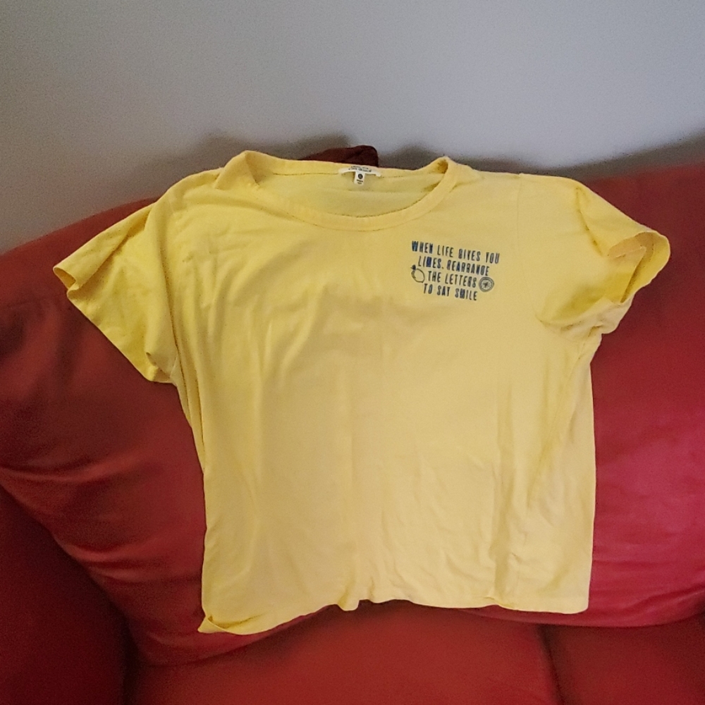 Yellow tee